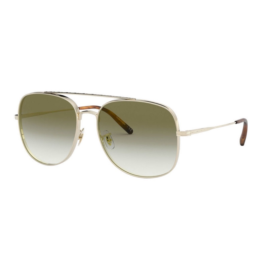 Oliver Peoples Taron Square Aviator Metal Sunglass